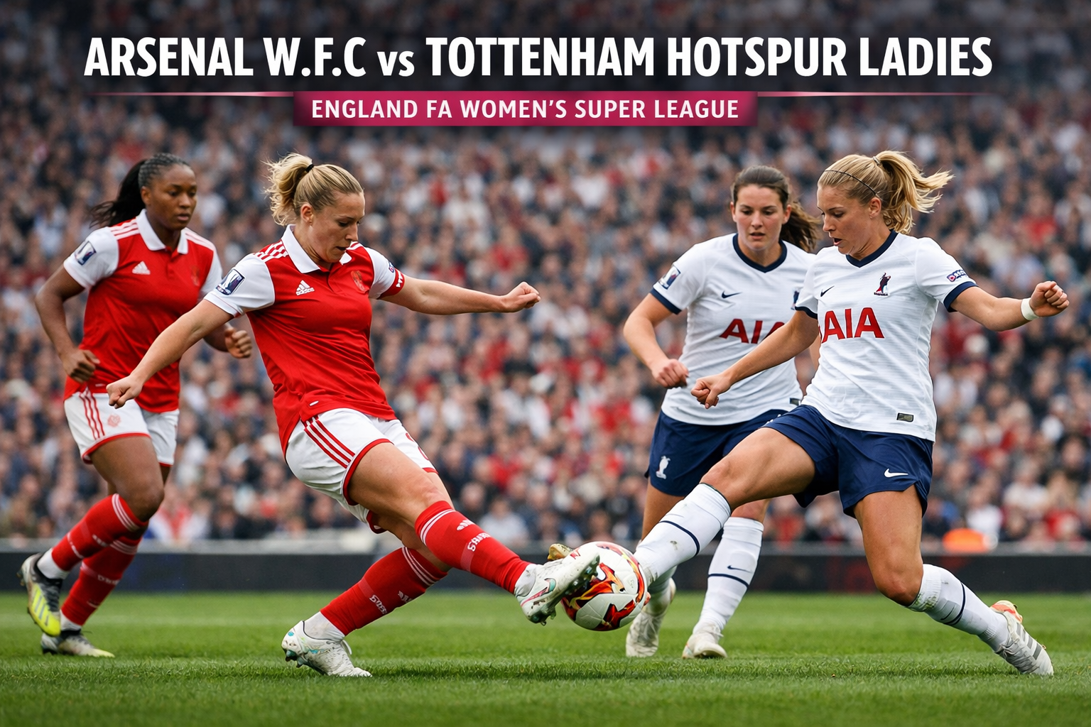Persaingan Sengit Arsenal W.F.C vs Tottenham Hotspur Ladies Live Dini Hari Ini 00.30 WIB FA Women’s Super League - Nikmati Streaming Bola Gratis Tanpa Lag di Jalalive