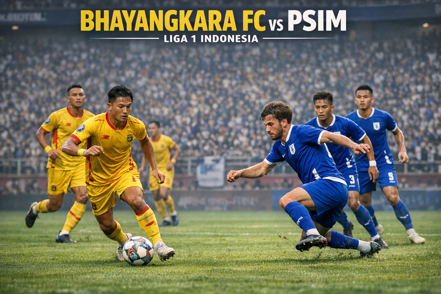 Jalalive Prediksi Skor Bhayangkara FC vs PSIM Liga 1 Indonesia Sore Ini Pukul 15.30 WIB - Duel Seru yang Menentukan Nasib Klub