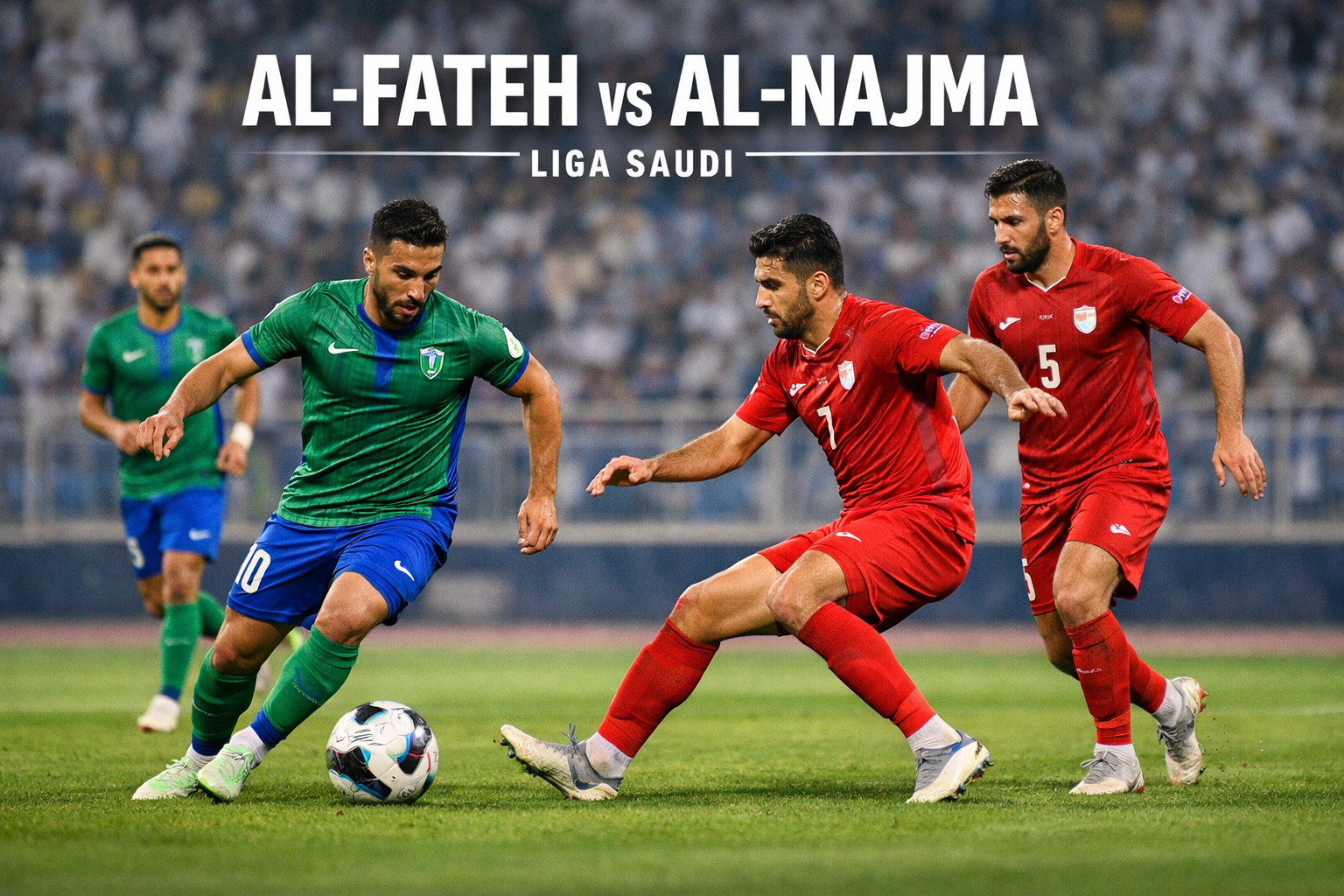 Prediksi Liga Saudi Al-Fateh vs Al-Najma Malam Ini Pukul 22.55 WIB di Jalalive dengan Peluang Hujan Gol Besar