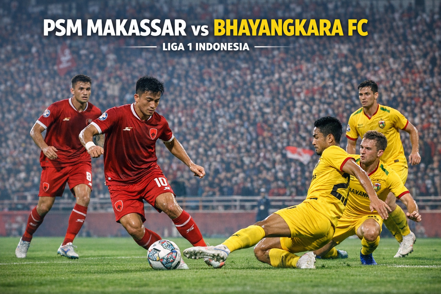 PSM Makassar vs Bhayangkara FC Liga 1 Indonesia Pukul 15.30 WIB Jadi Sorotan - Jalalive Ungkap Kunci Kemenangan