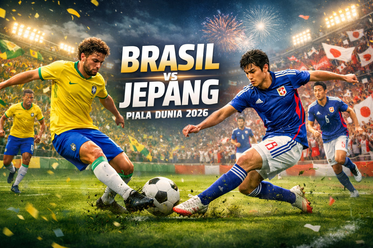 Jalalive Menyajikan Streaming Brasil vs Jepang Piala Dunia 2026 Dini Hari Ini Pukul 00.00 WIB - Duel Menarik dengan Atmosfer Stadion yang Membara