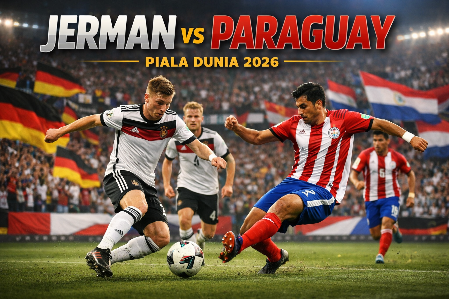 Jerman vs Paraguay Piala Dunia 2026 Dini Hari Ini Pukul 03.30 WIB - Streaming Jalalive untuk Duel Klasik yang Menawarkan Persaingan Ketat Hingga Akhir Laga