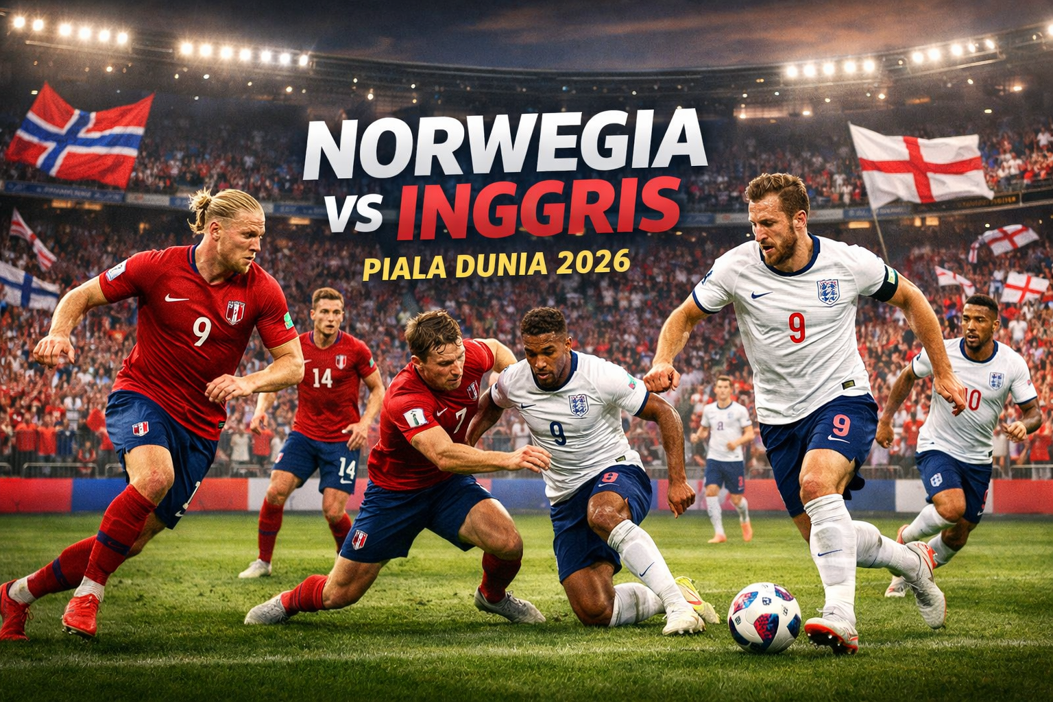 Jalalive Siarkan Live Streaming Norwegia vs Inggris Piala Dunia 2026 Dini Hari Ini Pukul 04.00 WIB Pertandingan Besar yang Dinantikan Dunia