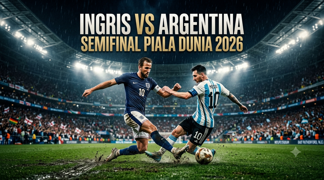 Saksikan Inggris vs Argentina Semifinal Piala Dunia 2026 Bersama Jalalive - Duel Penentu Final dengan Kualitas Permainan Kelas Dunia